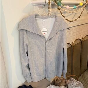 Gray Casual Jacket